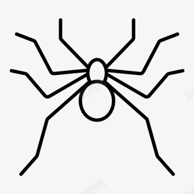 蜘蛛腿昆虫图标图标