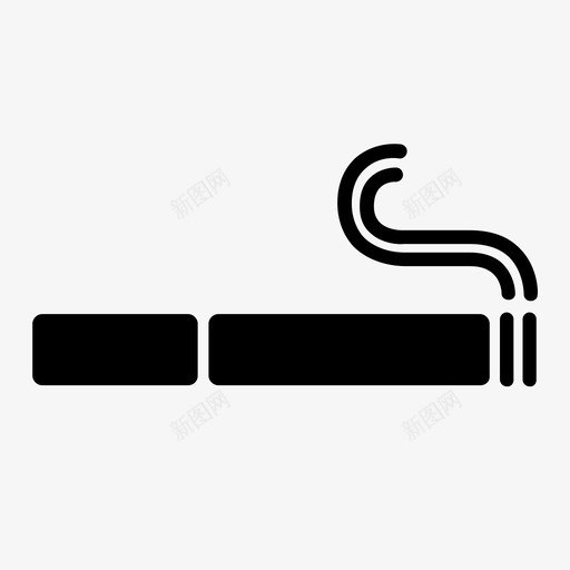 香烟警告吸烟图标svg_新图网 https://ixintu.com 危险 吸烟 吸烟者 污染 火灾 烟草 警告 香烟