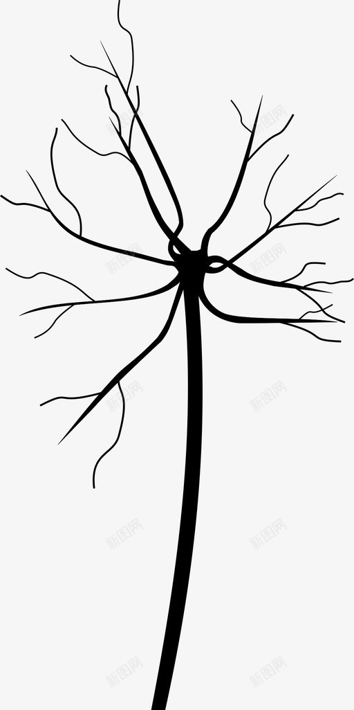 神经元静脉树图标svg_新图网 https://ixintu.com 大脑 思考 智能 树 电 神经元 细胞 聪明 轴心 金属丝 静脉