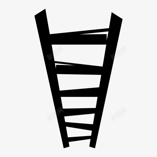 梯子攀爬等级图标svg_新图网 https://ixintu.com 卡通 攀爬 梯子 等级 舞台设置