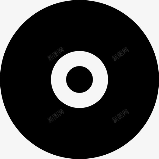 dvdcd音乐唱片图标svg_新图网 https://ixintu.com cd dvd 乙烯基唱片 存储 留声机唱片 音乐唱片