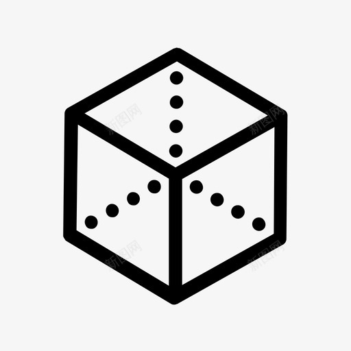 立方体三维盒子图标svg_新图网 https://ixintu.com 三维 创意 开发 盒子 立方体 简单的轮廓 视觉 角 设计