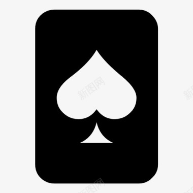 黑桃扑克牌纸牌游戏图标图标