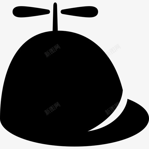 帽子头头发图标svg_新图网 https://ixintu.com 儿童 别针轮 头 头发 帽子 时尚 滑稽