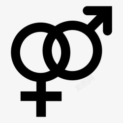 女性主义异性恋性别符号取向图标高清图片