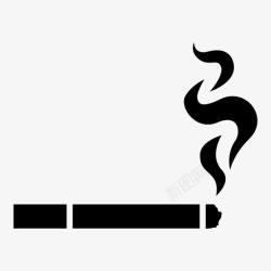 坏习惯香烟吸烟抽烟图标高清图片