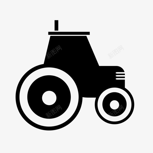 拖拉机货车车辆图标svg_新图网 https://ixintu.com 农业 农场 农民 卡车 拖拉机 货车 车轮 车辆 运输
