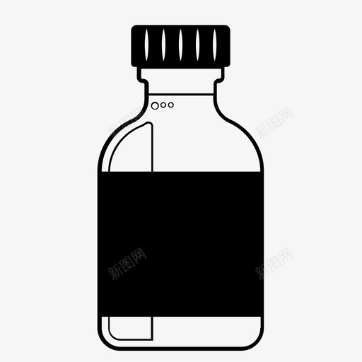 药瓶疫苗病人图标svg_新图网 https://ixintu.com 医生 处方 容器 流感 玻璃瓶 疫苗 病人 药物 药瓶