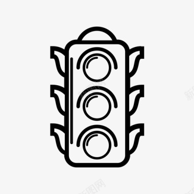 红绿灯交通工具交通信号灯图标图标