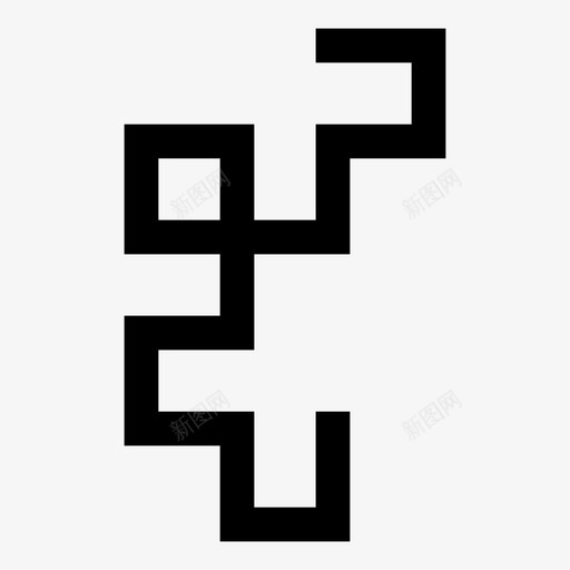 分形扭曲重复图标svg_新图网 https://ixintu.com 分形 复杂 扭曲 数学集 模式 步骤 迭代 迷宫 递归 重复