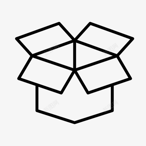 纸箱纸板集装箱图标svg_新图网 https://ixintu.com 包装 升降箱 移动 纸板 纸箱 运输 集装箱