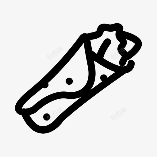 包装玉米煎饼食物图标svg_新图网 https://ixintu.com 包装 沙拉包装 玉米煎饼 生菜 食物 饭