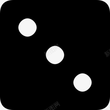 掷骰子三骰子三立方体图标图标