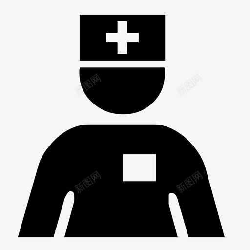 护士健康保健图标svg_新图网 https://ixintu.com 保健 保健专业人员 健康 医院护士 执业护士 护士