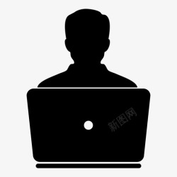 便携式计算机用户便携式计算机个人资料图标高清图片