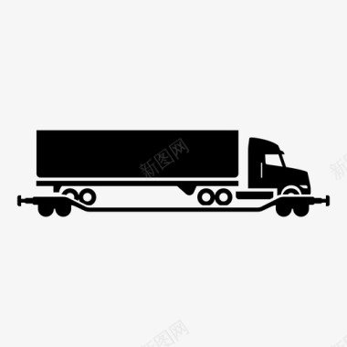 联合运输卡车运输图标图标