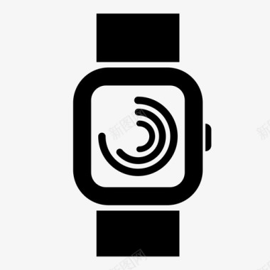智能手表苹果手表技术图标图标
