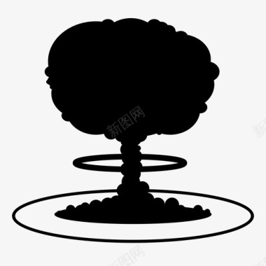 核爆炸原子弹爆炸图标图标