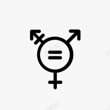 性别平等性权利图标图标