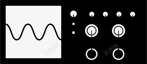 示波器正弦波科学仪器图标图标