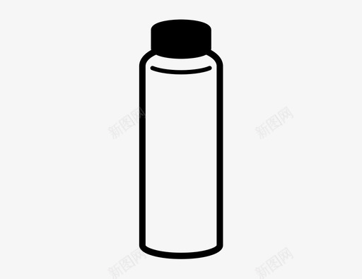 瓶饮料有盖图标svg_新图网 https://ixintu.com 冷藏 塑料瓶 容器 有盖 水瓶 液体保持架 瓶 饮料