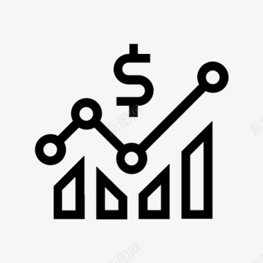 图表收入钱图标图标