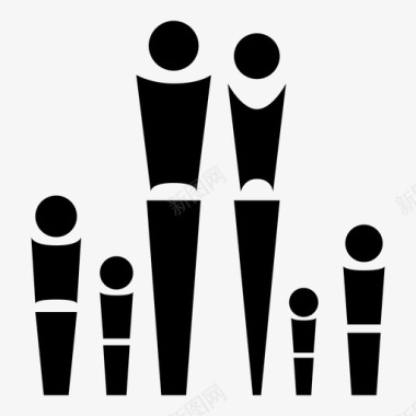 家庭男性母亲图标图标