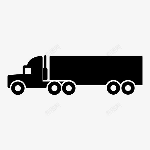 半卡车汽车旅行图标svg_新图网 https://ixintu.com 半卡车 卡车 司机 旅行 汽车 运输 运输方式 集装箱 驾驶