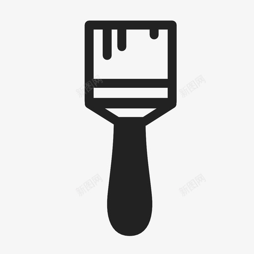 油漆刷颜色承包商图标svg_新图网 https://ixintu.com 工具 承包商 油漆 油漆刷 油漆工 颜色