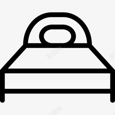 床单人床室内图标图标
