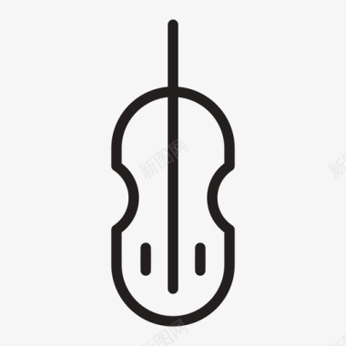 小提琴古典乐器图标图标