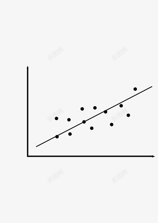线性回归趋势向上图标svg_新图网 https://ixintu.com 线性回归趋势向上