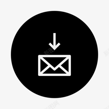 传入邮件接收张贴图标图标