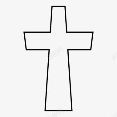 十字架基督徒教会图标图标
