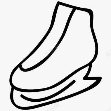 溜冰溜冰鞋运动图标图标