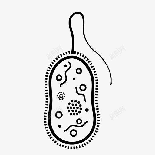 细菌生病有机体图标svg_新图网 https://ixintu.com 微生物 感染 显微镜 有机体 生物学 生病 细胞 细菌 脏