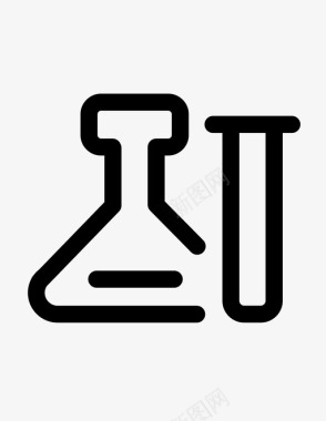 化学实验室设备玻璃玻璃器皿图标图标