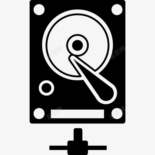 硬盘网络联网基本应用图标svg_新图网 https://ixintu.com 基本应用 硬盘网络 联网