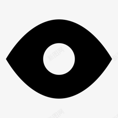 眼睛预览瞳孔图标图标