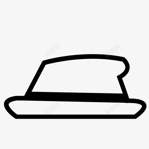 软呢帽衣服和配件图标svg_新图网 https://ixintu.com 衣服和配件 软呢帽