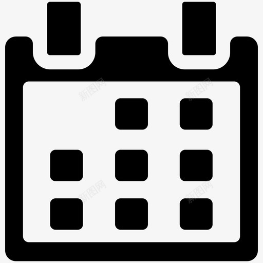 日历日期事件图标svg_新图网 https://ixintu.com 事件 工具实心图标 年鉴 日历 日期 日程表 时间框架 计划器