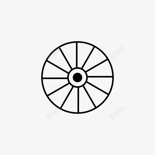 自行车轮子自行车轮辐图标svg_新图网 https://ixintu.com 自行车 自行车轮子 轮胎 轮辐