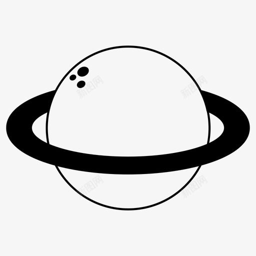 土星太空太阳系图标svg_新图网 https://ixintu.com 土星 外太空 天文学 太空 太阳系 环 行星 行星系 轨道