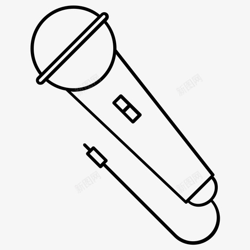 麦克风扩音器录音机图标svg_新图网 https://ixintu.com 唱歌 录音机 扩音器 麦克风