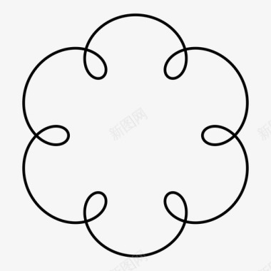 螺旋对称重复图标图标