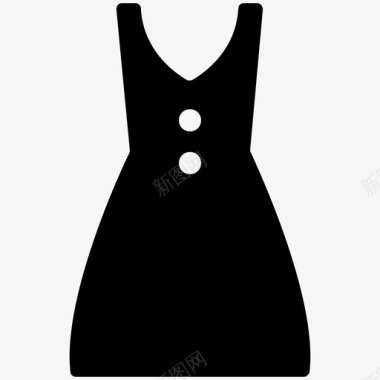 无袖连衣裙休闲全裙连衣裙图标图标