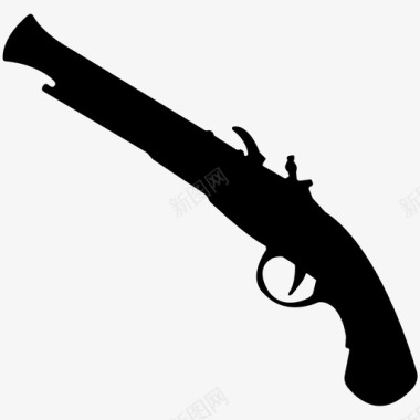 枪武器固体图标图标