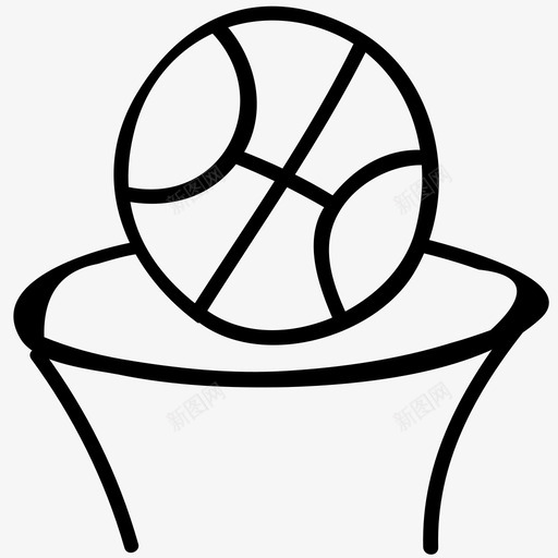 篮球投篮健身健康图标svg_新图网 https://ixintu.com 体育手绘涂鸦图标 体育活动 健康 健身 得分 生活方式 篮球投篮 运动 锻炼