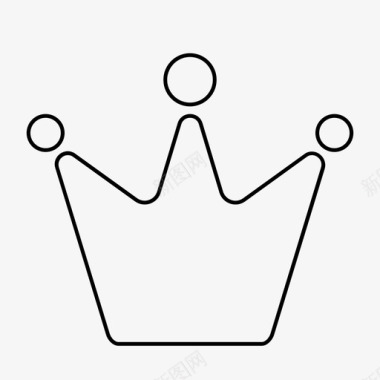 皇冠重要性财富图标图标
