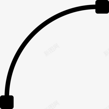 贝塞尔曲线直线图标图标